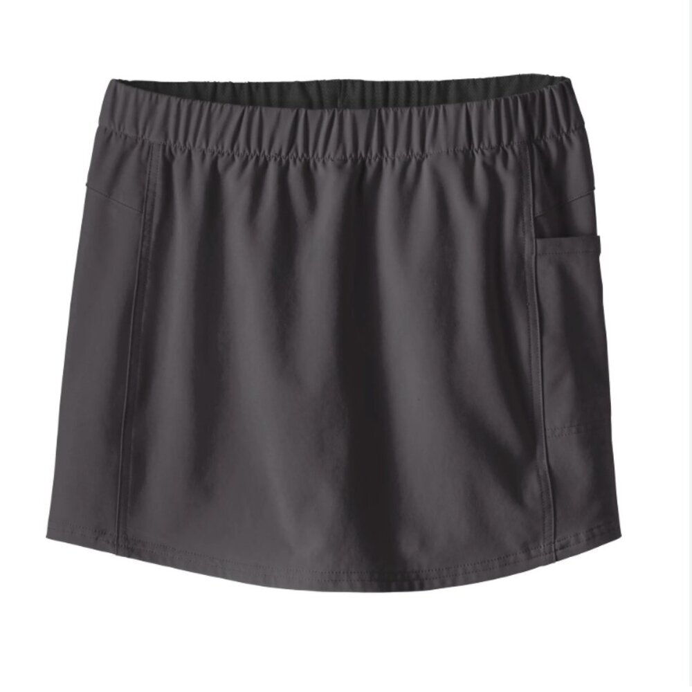 Patagonia W's Happy Hike Skort Skirt gray athletic s small pocket